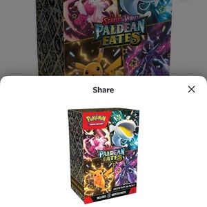 Pokemon Scarlet & Violet Paldean Fates Trading Card Box - Black, Yellow, Purple